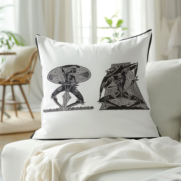 Dancing Abbies Cushion Cover