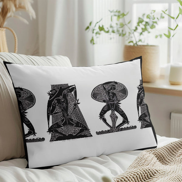 Dancing Abbies Pillow Cover (Set of 2)