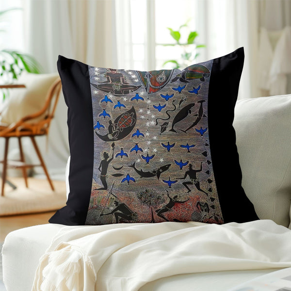 Shark In Stars Cushion Cover