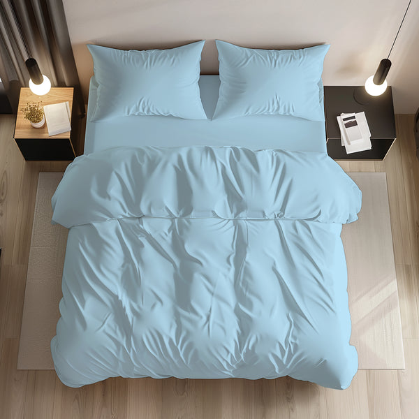 Powder Blue Bedsheet (Set of 3 + 2 free products)