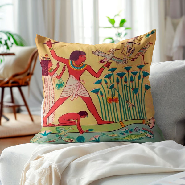 Nile Cruise Cushion Cover